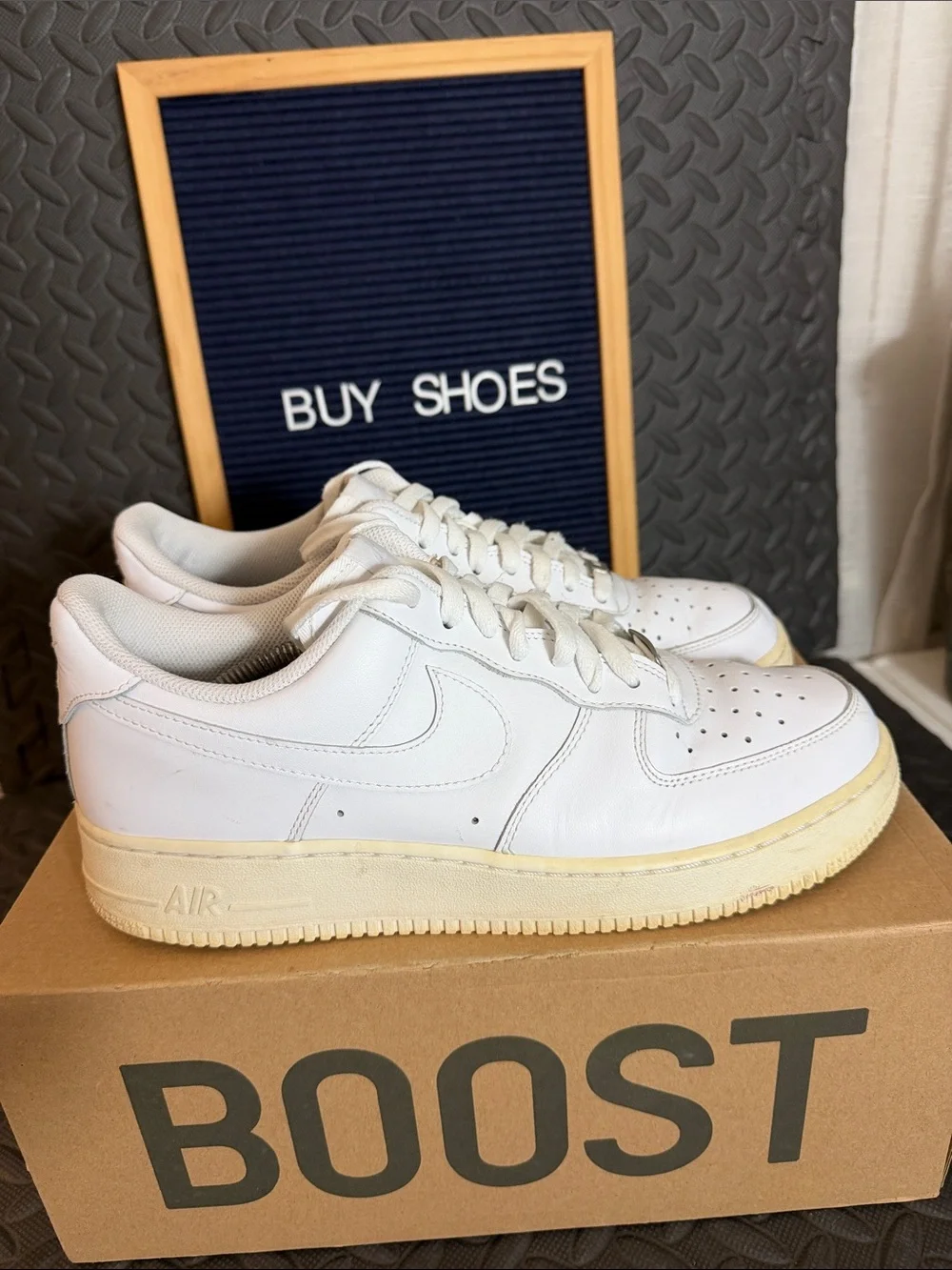 Nike AF1 Air Force 1 Triple White Mens Size 10.5 CW2288-111 Shoes Sneakers